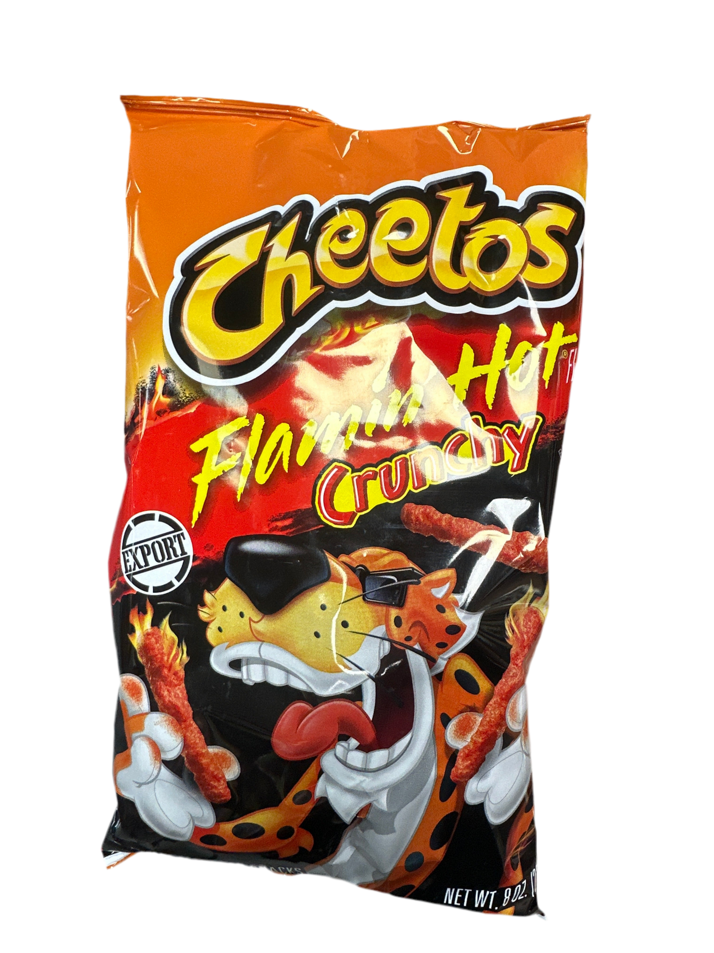 Cheetos flaming hot bag