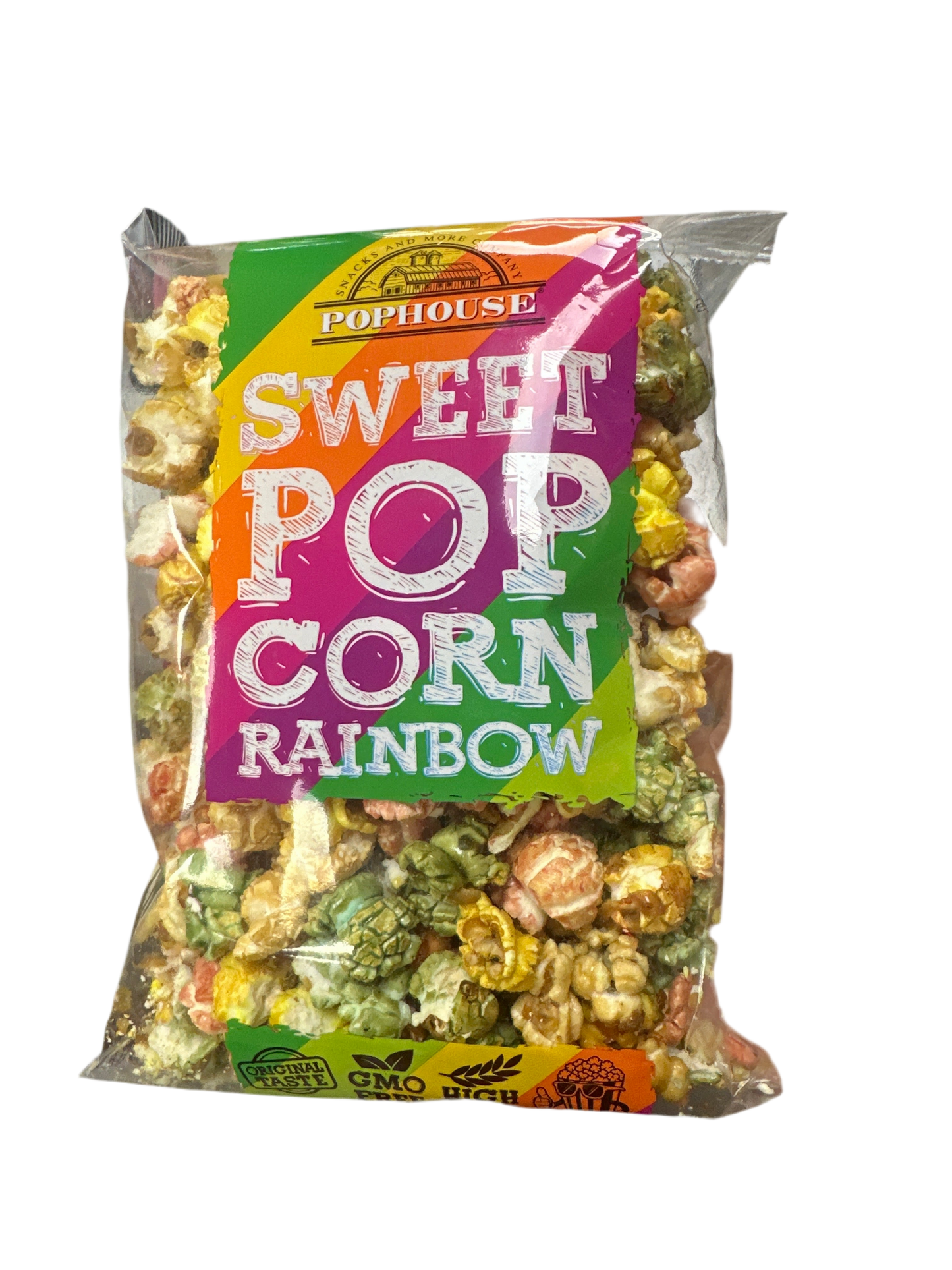 Colourful rainbow popcorns100g