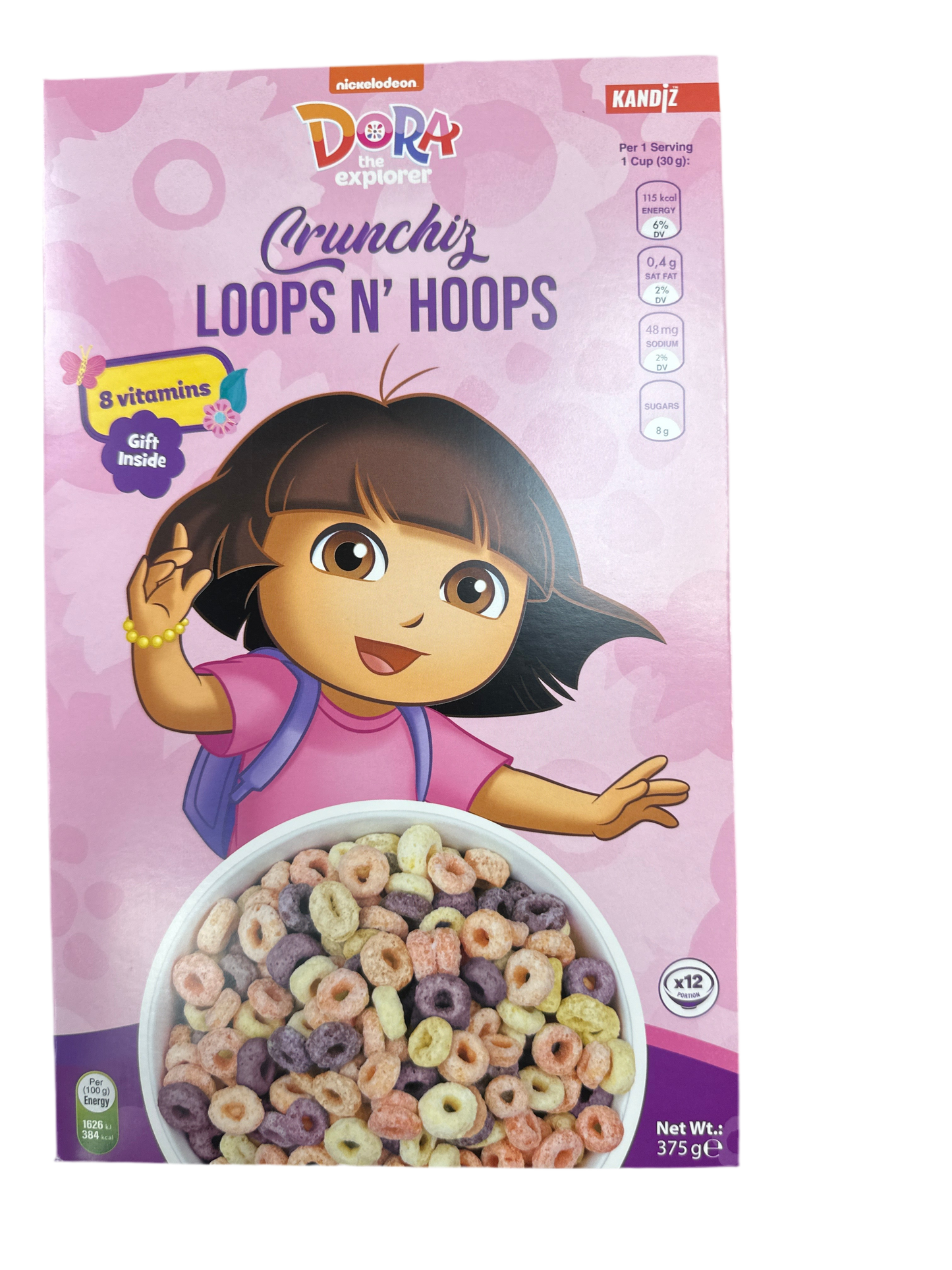 SpongeBob loop n hoop cereals 375g