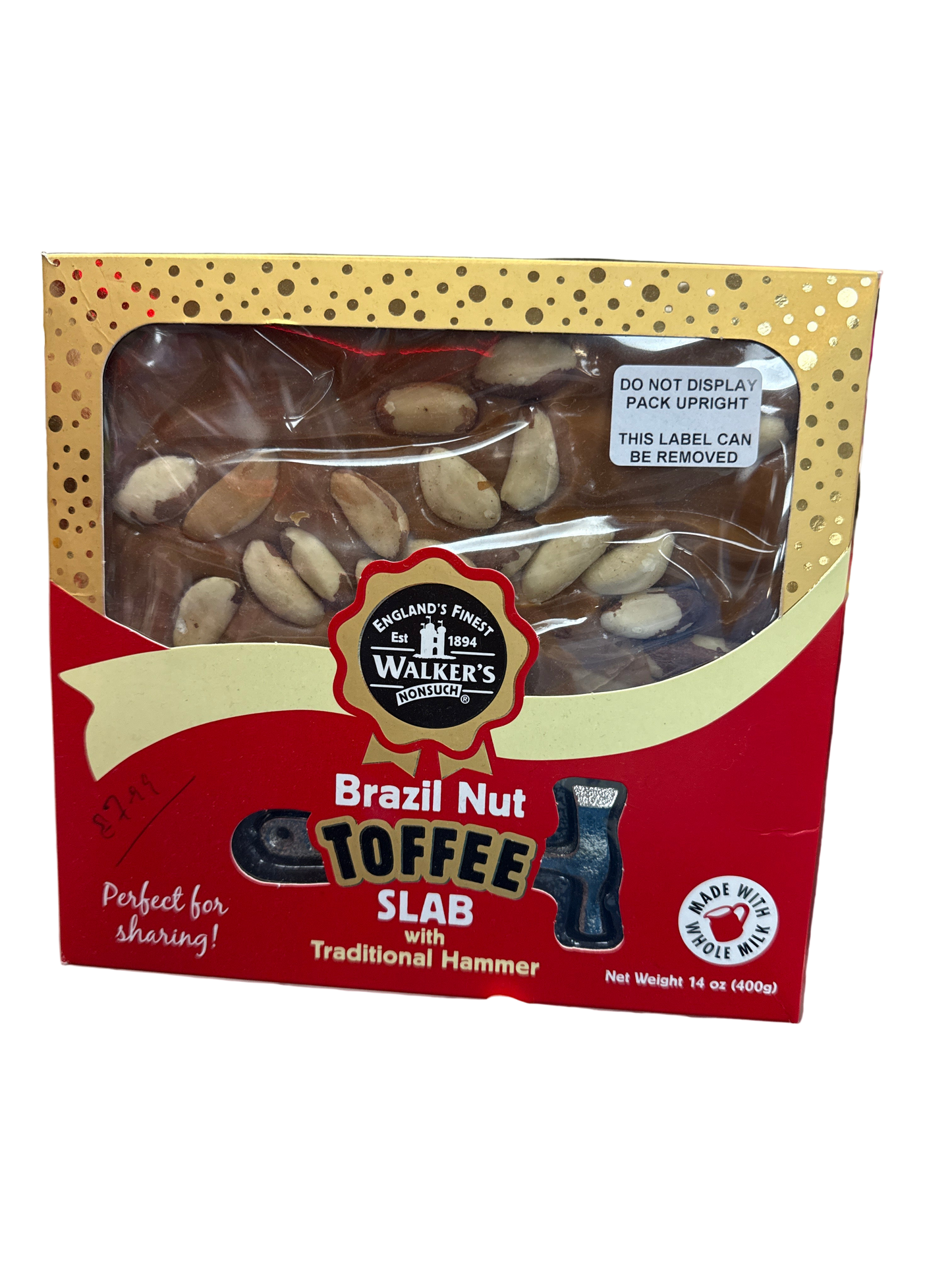 Liquorice toffee slab