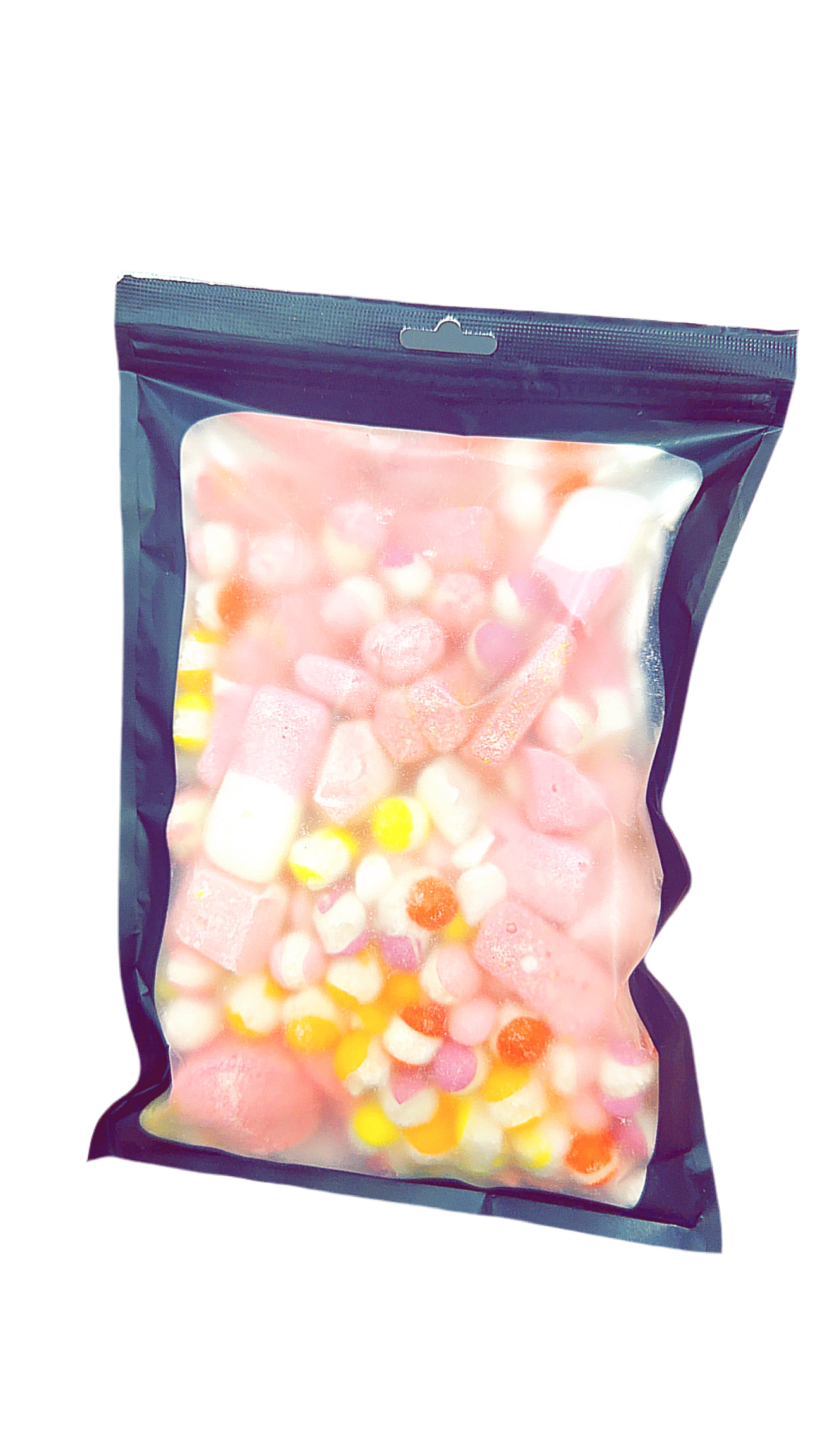 Pink freeze dried mix bag