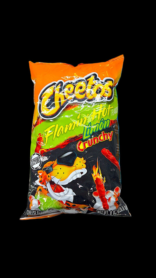 Cheetos flaming hot bag