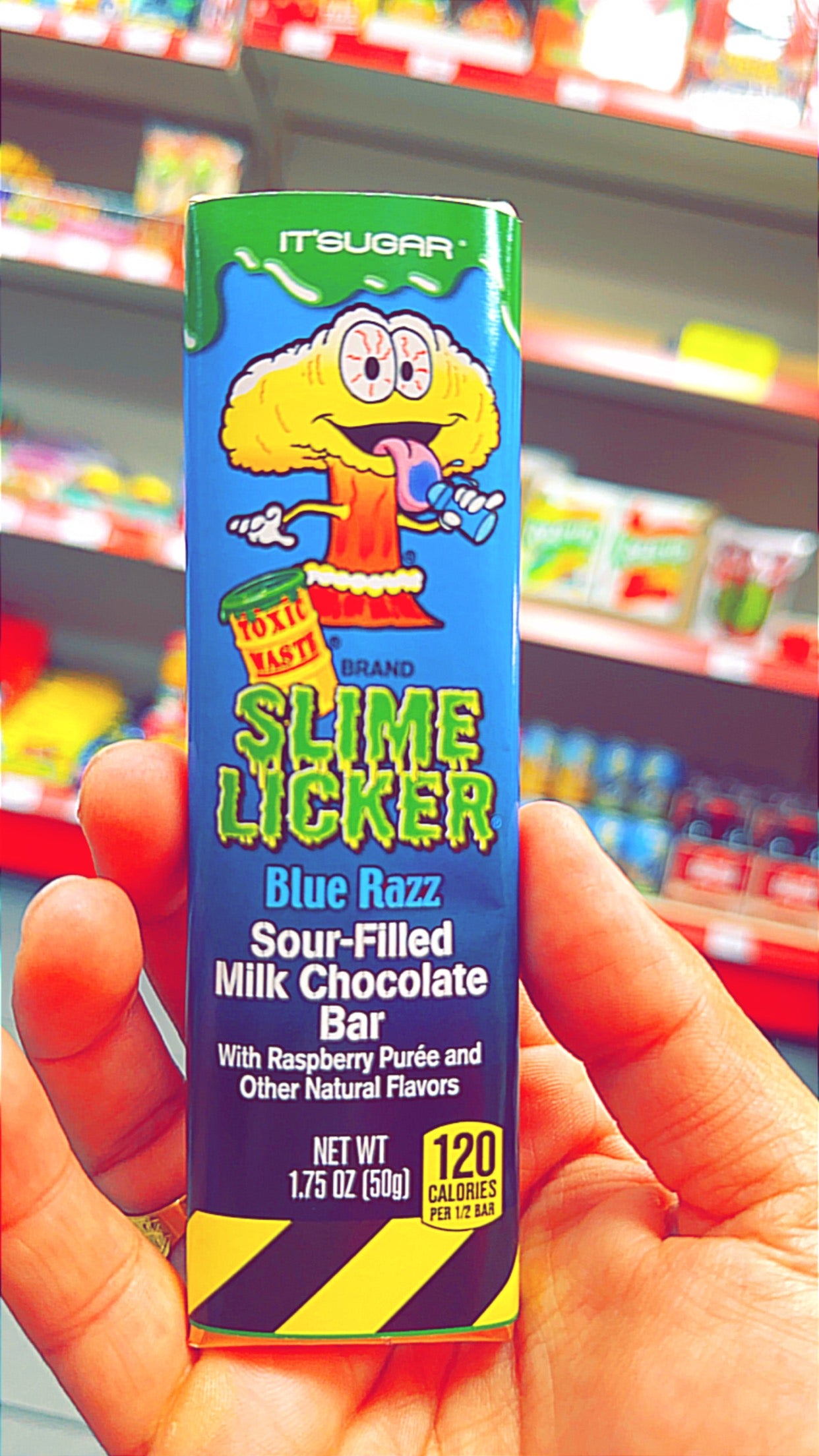 Slime licker blue razz bar